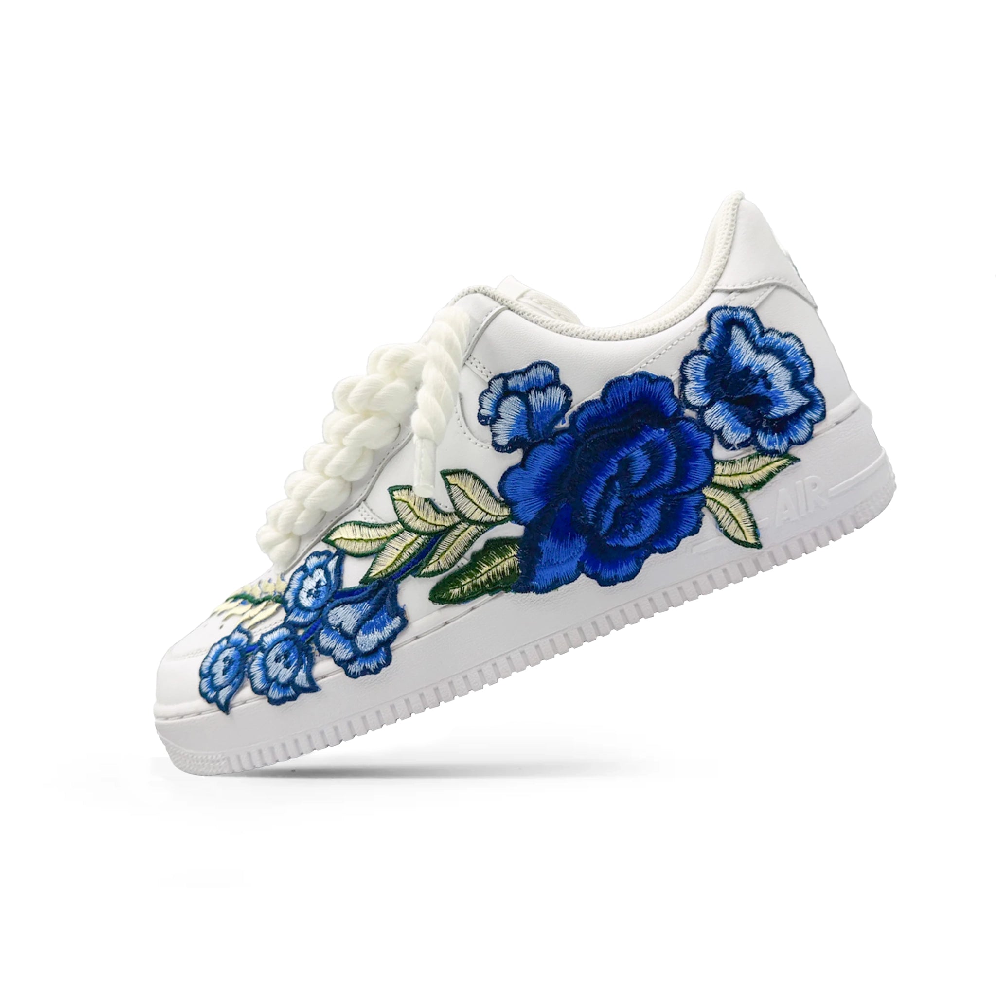 FORCI™ Blue Rose – Nike Air Force 1 s Rope Laces