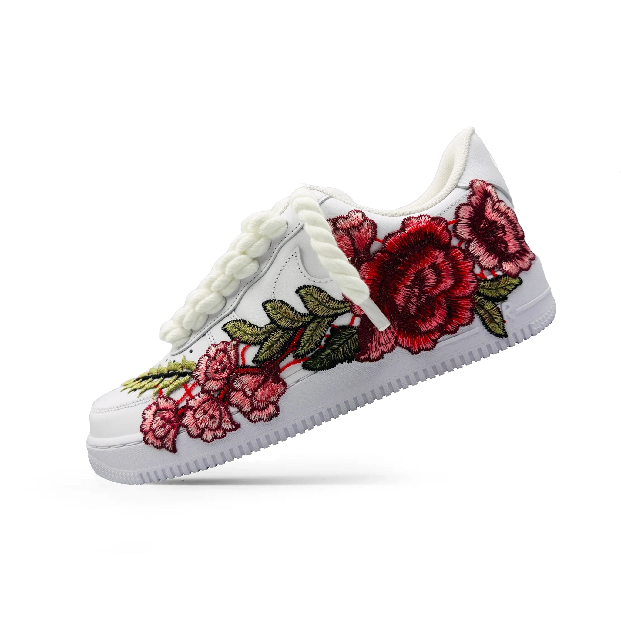 FORCI™ Red Rose – Nike Air Force 1 s Rope Laces