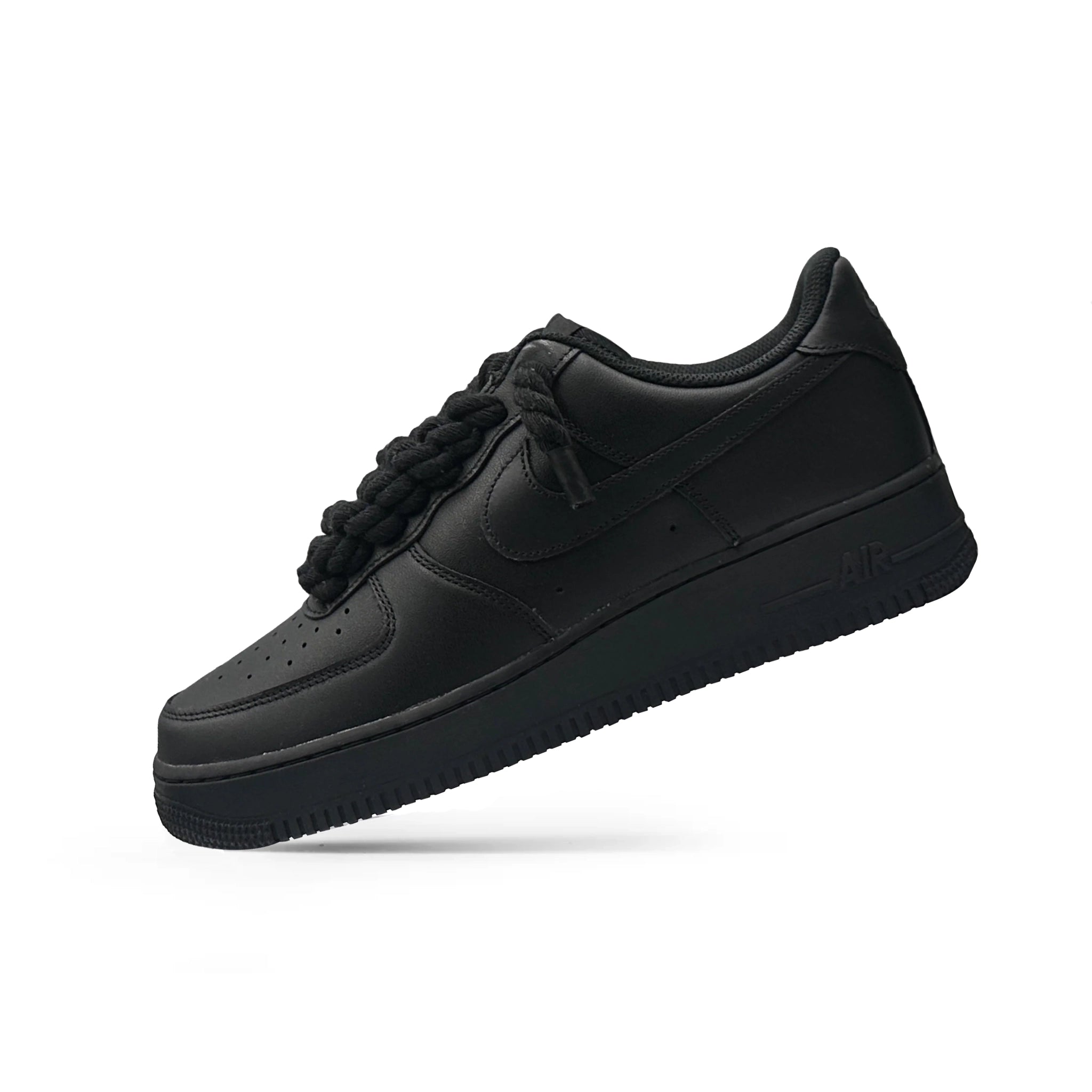 FORCI™ Triple Black – Nike Air Force 1 s Rope Laces