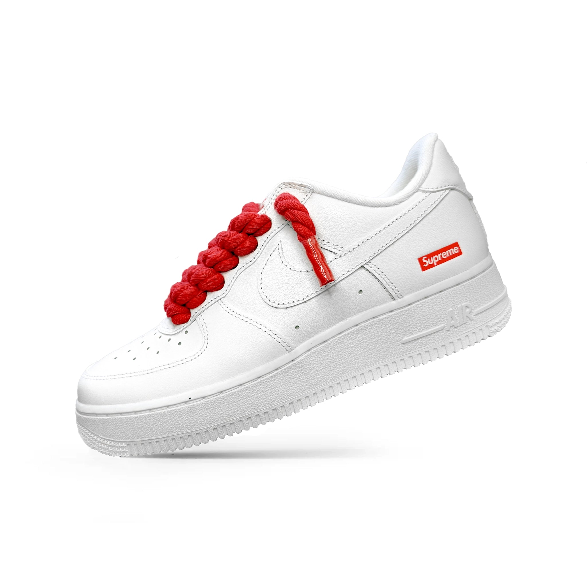 FORCI™ Supreme Red – Nike Air Force 1 s Rope Laces-1
